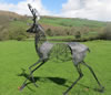 Shadow of a Fallow - steel sheet and rod aprox 180 cms 